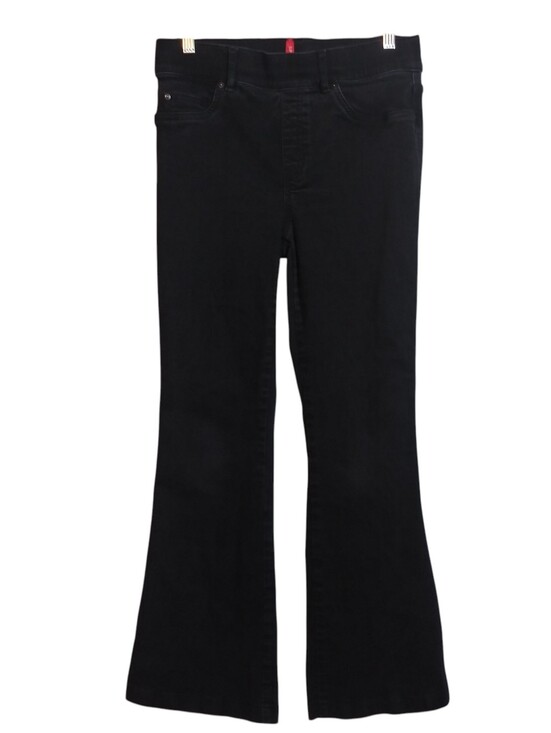 SPANX Denim - SPANX Black Wash Pull On Flare Jeans Stretchy Petite Size M